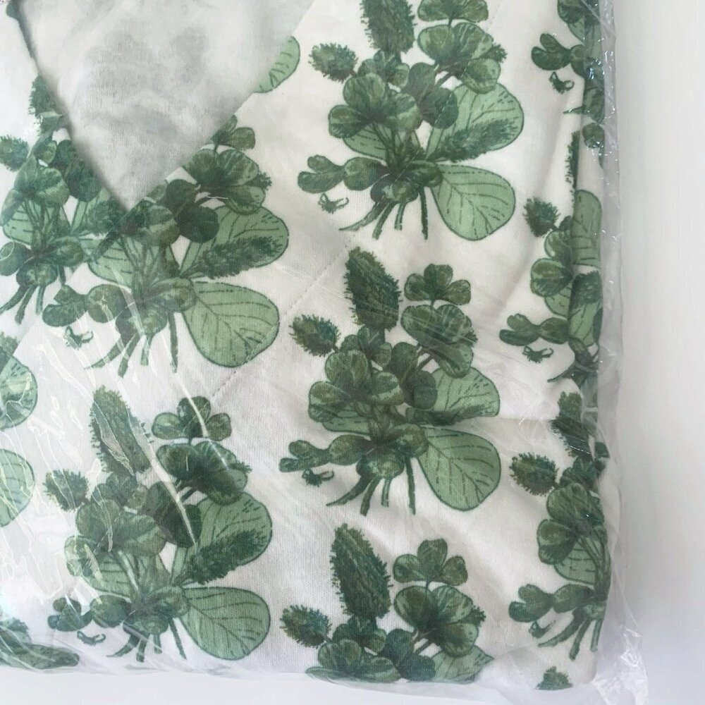Kate Quinn Green Leaf Print Robe - Picture 4 of 5